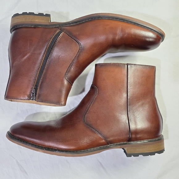 Moretti Black Label Abbot Inside Zip Classic Brown Leather Ankle Boots. 11.5 - Picture 8 of 12